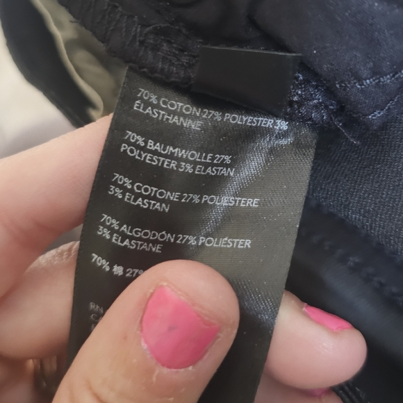 $118 Free People Spellbound Split Hem Black Coated High Rise Jeans - Picture 12 of 16